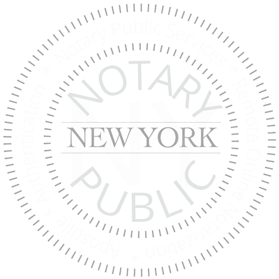 NY Notary Public Services seal